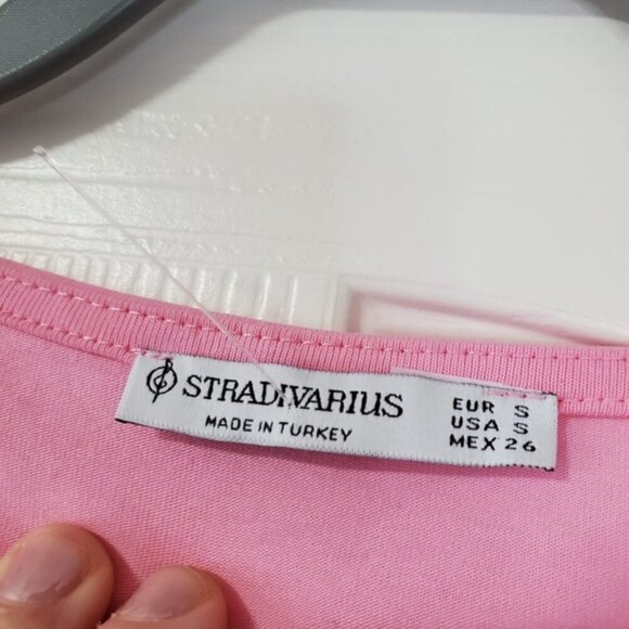 NWT Stradivarius Brat Girl Summer Y2K Barbiecore Long sleeve Crop Top S - Picture 4 of 9